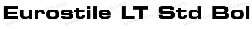 Eurostile LT Std Bold Extended 2字体转换